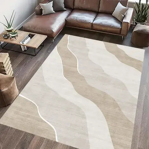 Covor printat Heinner Sand, 700x1400mm (Maro/Crem)