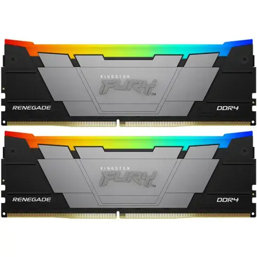 Memorii Kingston FURY Renegade Black RGB 16GB (2 x 8 GB) DDR4 4000MHz CL19 Dual Channel Kit