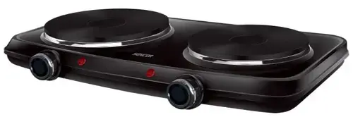 Plita electrica Sencor SCP 2254BK, 2 arzatoare, 2500 W (Negru)