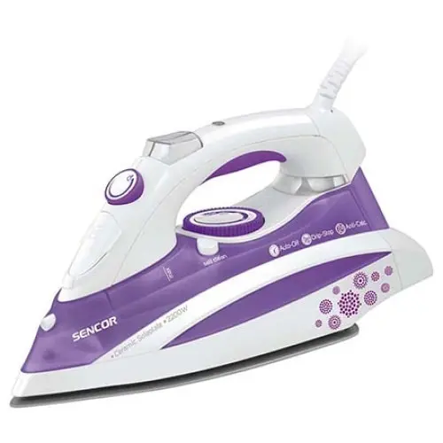 Fier de calcat Sencor, 2200W, Alb/Mov