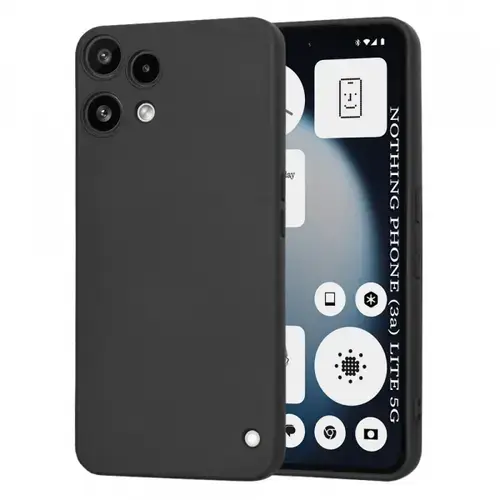 Husa pentru Nothing Phone (3a) Lite, Techsuit, SoftFlex, Neagra