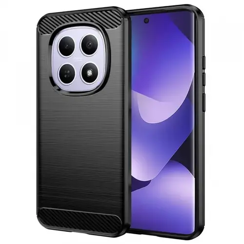Husa pentru Xiaomi Poco M8 / Redmi Note 15 5G / Note 15 4G, Techsuit, Carbon, Neagra