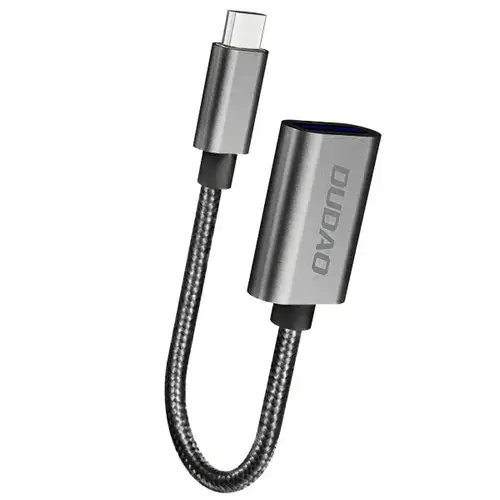 Adaptor Dudao L15T, USB-C - USB-A (Gri)