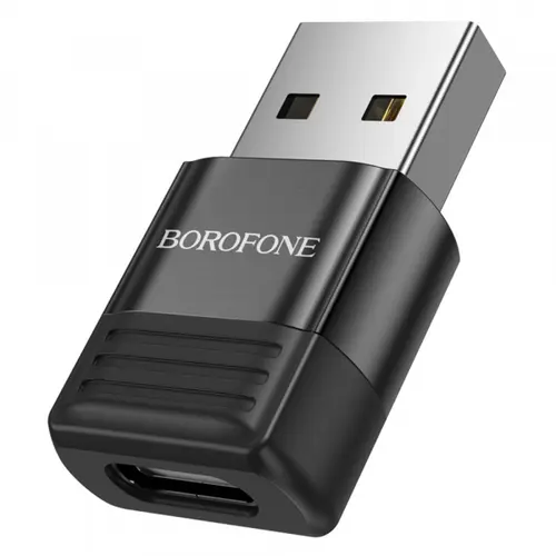 Adaptor Borofone BV18, USB-C - USB-A (Negru)