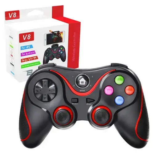 Controller Wireless Techsuit V8 (Rosu/Negru)