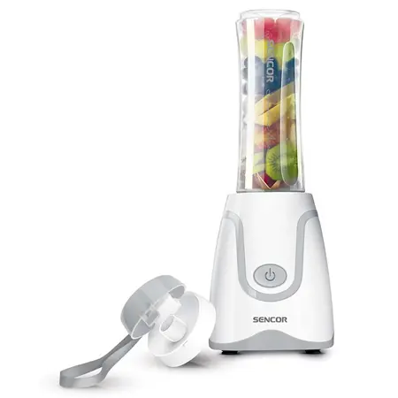 Blender SENCOR SBL2110WH SMOOTHIE, 500W, 0.6L, Functii: Pasare, Amestecare, Tocare (Alb)