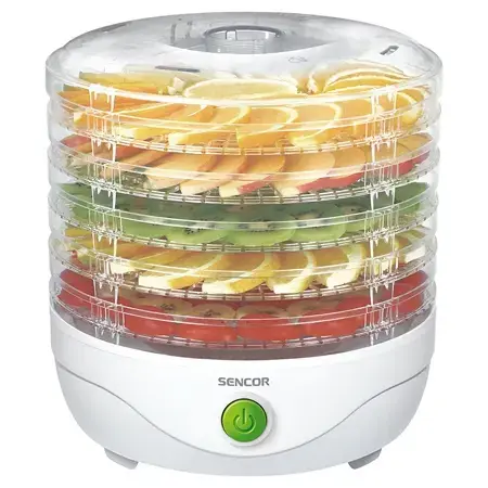 Deshidrator de alimente Sencor SFD750WH, 250 W, 5 tavi (Alb)