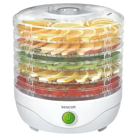 Deshidrator de alimente Sencor SFD750WH, 250 W, 5 tavi (Alb)
