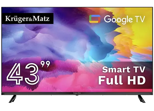 Televizor LED Kruger&Matz 109 cm (43inch) KM0243FHD-G, Full HD, Smart TV, WiFi, CI+