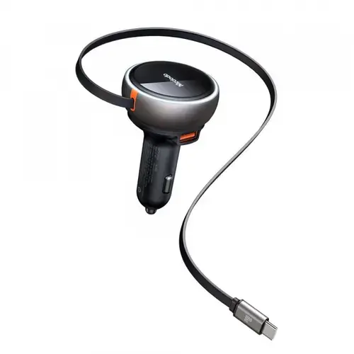Incarcator auto McDodo CC-4850, 80W, 3A, 1 x USB-A - 1 x USB-C (Negru)