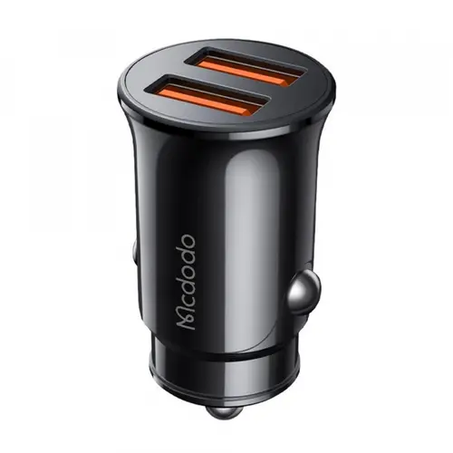 Incarcator auto McDodo CC-6602, 12W, 2 x USB-A (Negru)