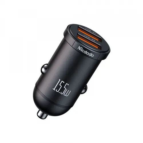 Incarcator auto McDodo CC-2950 Cool, 15.5W, 3.1A, 2 x USB-A (Negru)