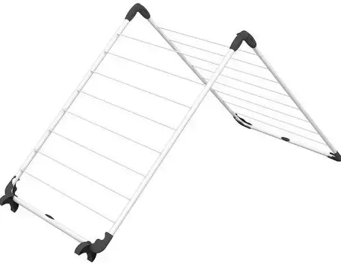 Uscator de rufe Vileda Acrobath, 67 x 8 x 141 cm (Alb/Negru)