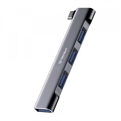 Hub USB-C Techsuit H13 ZenithDock, 4in1 (Gri)
