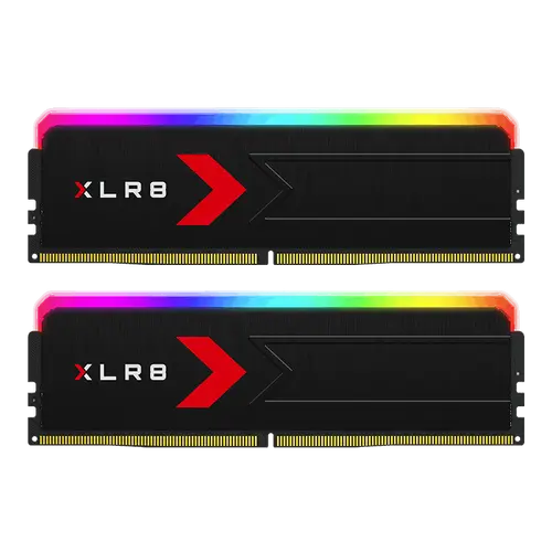 Memorii RAM PNY XLR8 RGB, 32GB (2x16), DDR5, 6000MHz, CL36, AMD EXPO, XMP 3.0, Dual Channel Kit