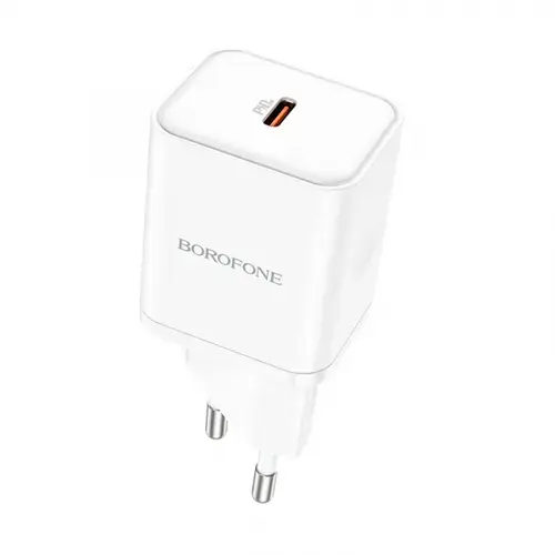 Incarcator Retea Borofone BN6 Field, 20W, 3A, 1 x USB-C (Alb)