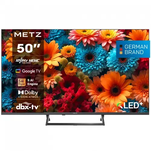 Televizor QLED Metz 127 cm (50inch) 50MQF7500Z, Ultra HD 4K, Smart TV, WiFi, CI+