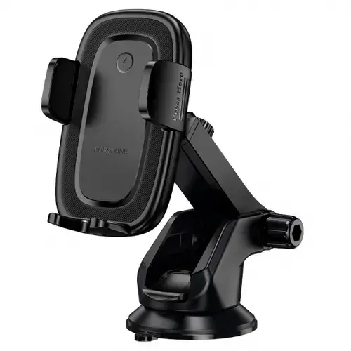 Incarcator Auto Wireless Borofone BH223 Follower, 15W, 1.67A (Negru)