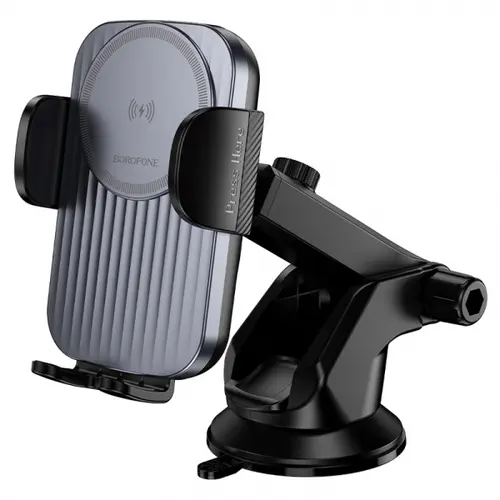 Incarcator Auto Wireless Borofone BH222 Leading, 15W, 1.67A, 4.5inch - 7inch (Negru)