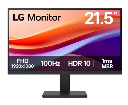 Monitor VA LED LG 21.5inch 22U401A-B, Full HD (1920 x 1080), VGA, HDMI, 100 Hz, 1 ms (Negru)