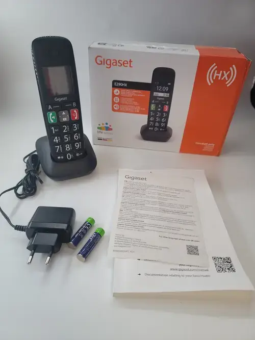 Telefon Gigaset E290HX, DECT, GAP, CAT iq 2.0, 10 ore (Negru)