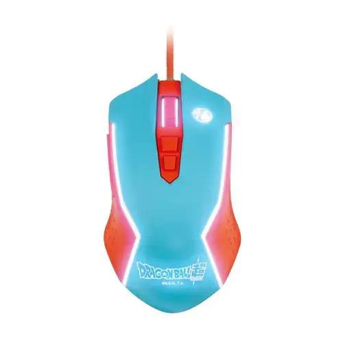 Mouse Gaming FR-TEC Dragon Ball Super, Wired, USB (Albastru/Portocaliu)