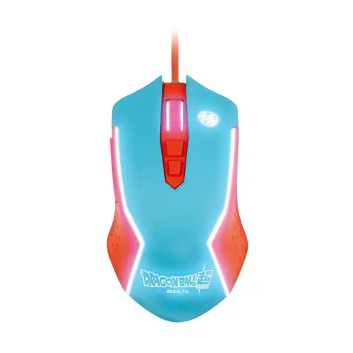 Mouse Gaming FR-TEC Dragon Ball Super, Wired, USB (Albastru/Portocaliu)