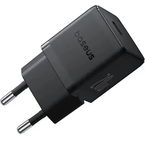 Incarcator Retea Baseus Palm, 20W, 3A, 1 x USB-C, P10111602113-00 (Negru)