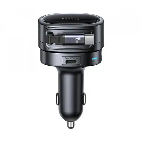 Incarcator Auto Cu Cablu USB-C Baseus PrimeTrip VR1, 60W, 3A, 1 x USB-A - 1 x USB-C, C00069001121-00 (Negru)