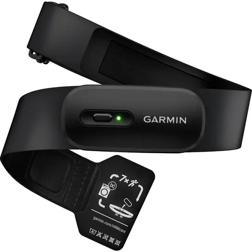 Monitor cardiac Garmin HRM 200 XS-S, 3 ATM, Transmitere date prin BLE, Garmin Connect (Negru)