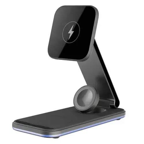 Incarcator Retea Wireless Proove Energy Fold 3in1, 15W, 1.67A, WSEF15010001 (Negru)