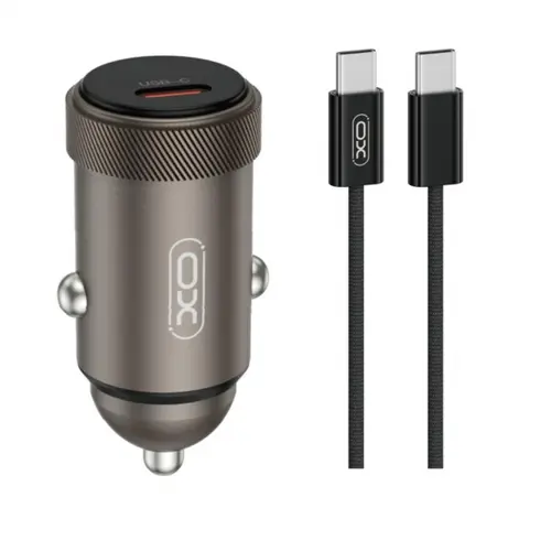 Incarcator Auto Cu Cablu USB-C XO Design CC70, 30W, 3A, 1 x USB-C (Negru)