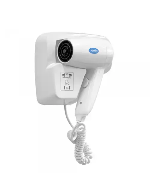 Uscator de par Limpio HD 120-18BR, 1200 W, Protectie umiditate, Reglaj temperatura (Alb)