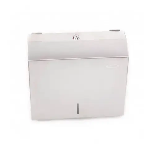 Dispenser prosop Limpio, Capacitate 500 bucati (Argintiu)