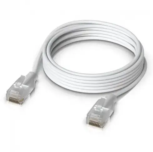 Patch Cord Ubiquiti UACC-Cable-Patch-EL-2M-W, Cat5e, S/UTP, 2m, Alb