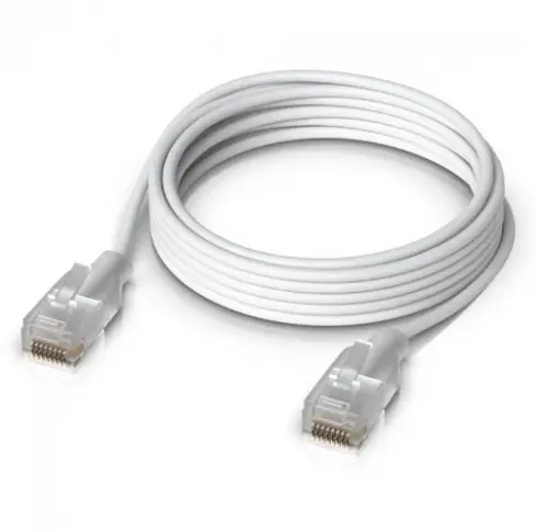 Patch Cord Ubiquiti UACC-Cable-Patch-EL-2M-W, Cat5e, S/UTP, 2m, Alb