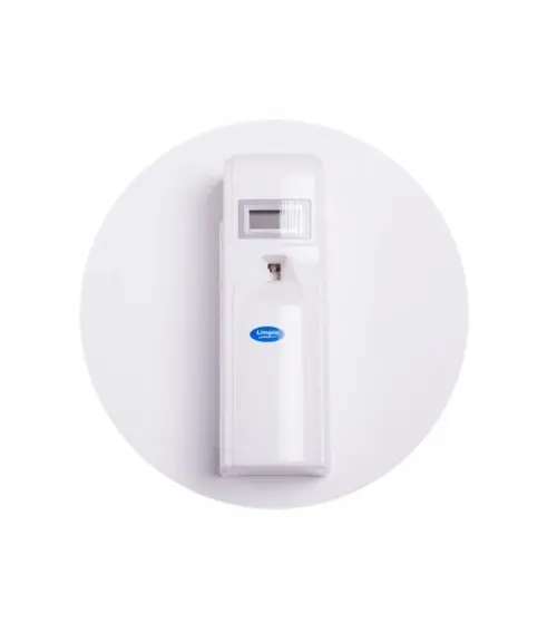 Odorizant cu afisaj Limpio PD 388A, Senzor lumina, Sistem antifurt, Reglaj pulverizare (Alb)