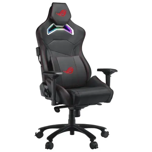 Scaun gaming ASUS ROG Chariot X, iluminare aRGB, tetiera ajustabila pe inaltime (Negru/Rosu)