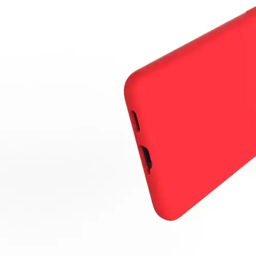 Husa Lemontti Liquid Silicon Samsung Galaxy S21 Ultra Red (protectie 360°, material fin, captusit cu microfibra)