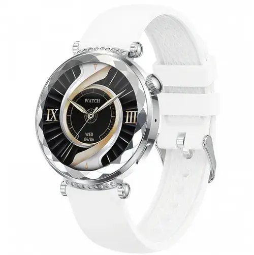 Smartwatch XO Design J13 Call, Ecran IPS 1.19inch, Functii avansate sport si sanatate, Bluetooth, IP68 (Argintiu)