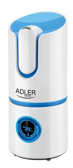Umidificator Adler AD 7957, 25 W, 2.2 L, 280 ml/ora (Alb/Albastru)