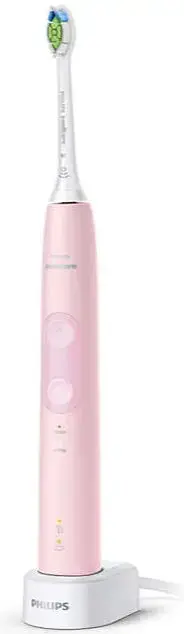 Periuta de dinti electrica Philips Sonicare ProtectiveClean HX6836/24, 62.000 vibratii/min, Senzor presiune, Memento inlocuire capat, Cronometru 2 min, 2 Programe, 1 Capat (Roz/Alb)