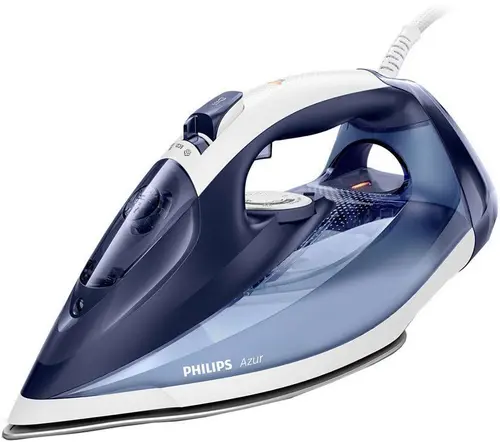 Fier de calcat Philips GC4556/20, Talpa SteamGlide Plus, 2500W, 0.3l (Alb/Albastru)