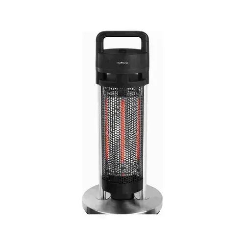 Incalzire exterioara portabila in infrarosu de 700w Negru / Argintiu - dom362