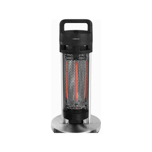 Incalzire exterioara portabila in infrarosu de 700w Negru / Argintiu - dom362
