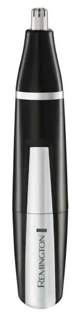 Trimmer pentru nas si urechi Remington NE3560, Baterie, 2 capete atasabile (Negru/Argintiu)