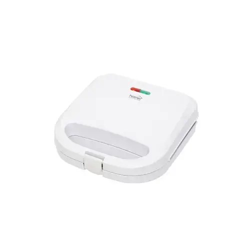 Sandwichmaker Home HG SZ 04, Putere 750 W, Suprafata antiaderenta, 2 sandwich-uri (Alb)