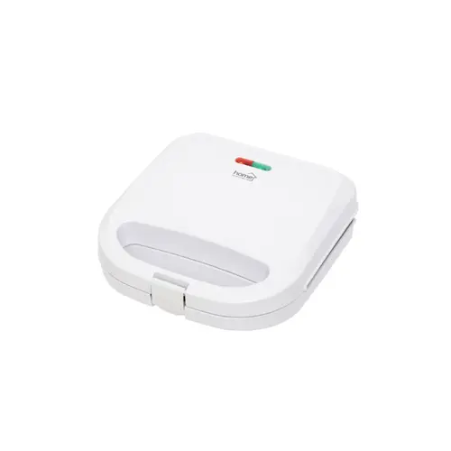 Sandwichmaker Home HG SZ 04, Putere 750 W, Suprafata antiaderenta, 2 sandwich-uri (Alb)