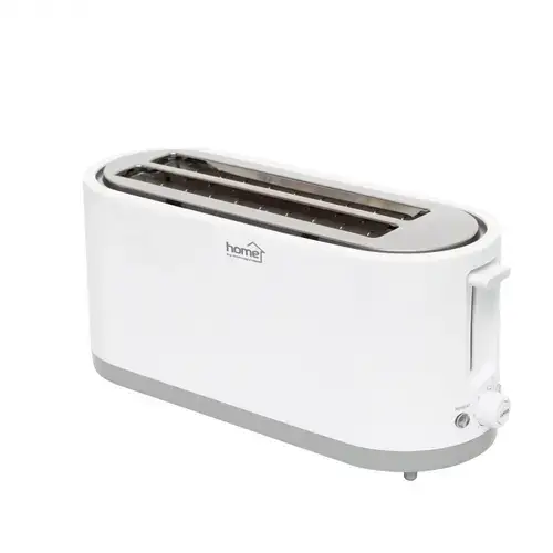 Prajitor de paine HOME HG KP 42, Putere 1400 W, Capacitate 4 felii, 7 trepte de putere (Alb)