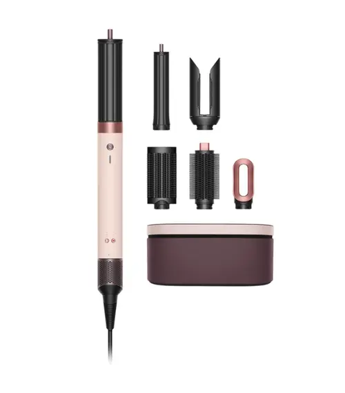 Ondulator Dyson Multistyler Airwrap Co-anda 2x Straight + Wavy, 1700 W, 4 trepte temperatura, 3 viteze, 6 adaptoare (Roz)
